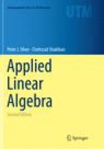 Applied Linear Algebra - ISBN 9783030081607