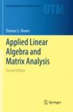 Applied Linear Algebra and Matrix Analysis - ISBN 9783030090678