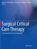 Surgical Critical Care Therapy  - ISBN 9783030100995
