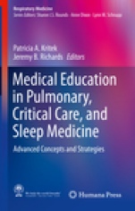 Medical Education in Pulmonary, Critical Care, and Sleep Medicine - ISBN 9783030106799