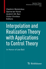 Interpolation and Realization Theory with Applications to Control Theory - ISBN 9783030116132