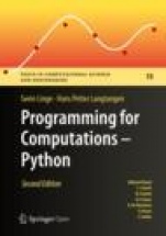 Programming for Computations - Python - ISBN 9783030168766