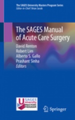 The SAGES Manual of Acute Care Surgery - ISBN 9783030219581