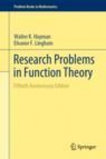 Research Problems in Function Theory - ISBN 9783030251642
