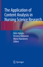 The Application of Content Analysis in Nursing Science Research - ISBN 9783030301989