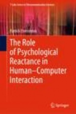 The Role of Psychological Reactance in Human–Computer Interaction - ISBN 9783030303099