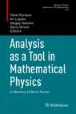 Analysis as a Tool in Mathematical Physics - ISBN 9783030315306