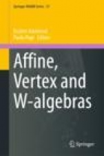 Affine, Vertex and W-algebras - ISBN 9783030329051