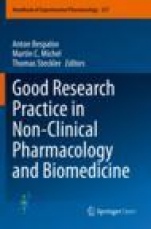 Good Research Practice in Non-Clinical Pharmacology and Biomedicine - ISBN 9783030336585