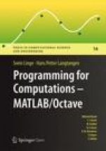 Programming for Computations  - MATLAB/Octave - ISBN 9783319324517
