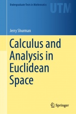 Calculus and Analysis in Euclidean Space - ISBN 9783319493121