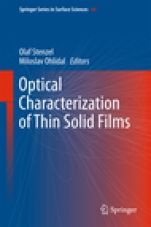 Optical Characterization of Thin Solid Films - ISBN 9783319753249