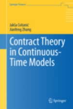 Contract Theory in Continuous-Time Models - ISBN 9783642141997