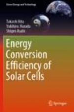 Energy Conversion Efficiency of Solar Cells - ISBN 9789811390913
