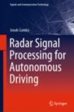 Radar Signal Processing for Autonomous Driving - ISBN 9789811391927