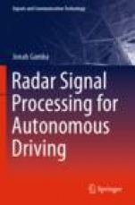 Radar Signal Processing for Autonomous Driving - ISBN 9789811391958