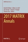 2017 MATRIX Annals - ISBN 9783030041601