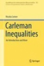 Carleman Inequalities - ISBN 9783030159924