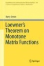 Loewners Theorem on Monotone Matrix Functions - ISBN 9783030224219