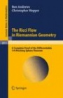 The Ricci Flow in Riemannian Geometry - ISBN 9783642162855