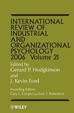 International Review of Industrial and Organizational Psychology 2006 - ISBN 9780470016060