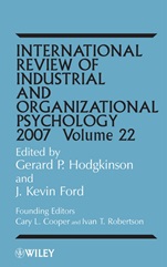 International Review of Industrial and Organizational Psychology 2007 - ISBN 9780470031988