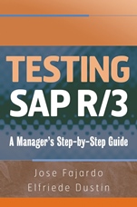 Testing SAP R/3: A Managers Step–by–Step Guide - ISBN 9780470055731