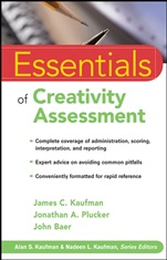Essentials of Creativity Assessment - ISBN 9780470137420