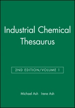 Industrial Chemical Thesaurus, Volume 1 - ISBN 9780470144299
