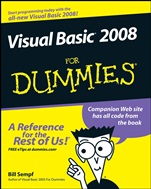 Visual Basic 2008 For Dummies - ISBN 9780470182383
