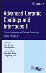 Advanced Ceramic Coatings and Interfaces II, Volume 28, Issue 3 - ISBN 9780470196342