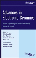 Advances in Electronic Ceramics, Volume 28, Issue 8 - ISBN 9780470196397