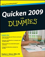 Quicken 2009 For Dummies - ISBN 9780470285824