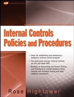 Internal Controls Policies and Procedures - ISBN 9780470287170
