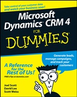 Microsoft Dynamics CRM 4 For Dummies - ISBN 9780470343258
