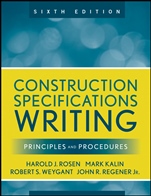 Construction Specifications Writing: Principles and Procedures - ISBN 9780470380369