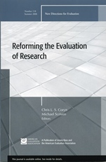 Reforming the Evaluation of Research: New Directions for Evaluation, Number 118 - ISBN 9780470382455