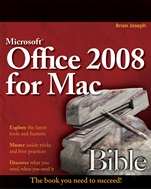 Microsoft Office 2008 for Mac Bible - ISBN 9780470383155