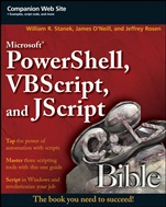 Microsoft PowerShell, VBScript and JScript Bible - ISBN 9780470386804
