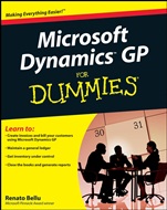 Microsoft Dynamics GP For Dummies - ISBN 9780470388358