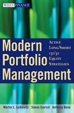 Modern Portfolio Management: Active Long/Short 130/30 Equity Strategies - ISBN 9780470398531
