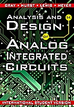 Analysis and Design of Analog Integrated Circuits - ISBN 9780470398777
