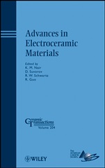 Advances in Electroceramic Materials - ISBN 9780470408445