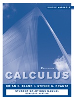 Calculus: Single Variable, Student Study and Solutions Companion - ISBN 9780470458150