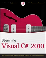 Beginning Visual C# 2010 - ISBN 9780470502266