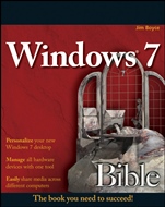 Windows 7 Bible - ISBN 9780470509098