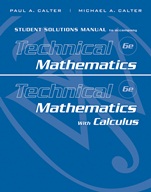 Student Solutions Manual to accompany Technical Mathematics 6e & Technical Mathematics with Calculus - ISBN 9780470534946