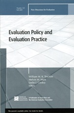 Evaluation Policy and Evaluation Practice: New Directions for Evaluation, Number 123 - ISBN 9780470556924