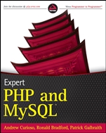 Expert PHP and MySQL - ISBN 9780470563120