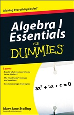 Algebra I Essentials For Dummies - ISBN 9780470618349